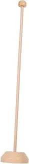 TEHAUX Indoor Flag Pole With Base: Mini Desk Flagpole For Celebrations And Events - Wooden Tabletop Flag Holder For Elegant Office & Meeting Room Display