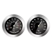Temperature/Humidity Detector Mechanical Metal Analog Thermometer / Hygrometer