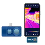 MUSTOOL M2 Thermal Camera 256 x 192 IR High Resolution with Visual Camera for Android 25Hz Refresh Rate, Dual-Lens Therm
