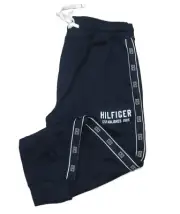 Tommy Hilfiger Sleepwear Men's Navy Side Stripe Logo Jogger Pants
