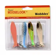 Mooselook Medium Wobbler, 4-Pack Kit - MLWB by Brecks - Fishing Lure Kit