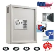 Heavy Duty Key Holder Wall Cabinet - 40-Key Lock Box with Electronic Combination
