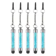 5pcs Stylus Pen for Touch Screens Crystal Diamond Capacitive Pens, Light Blue