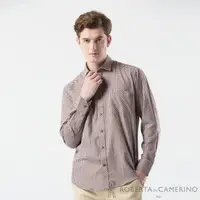 在飛比找momo購物網優惠-【ROBERTA 諾貝達】男裝 咖啡色純棉長袖襯衫-冬季限定