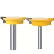 "Drawer Tenon Router Bit Carbon Steel Tungsten Carbide Sharp Edged 1/2"" and 8mm Shank Woodworking Tool Ideal for DIY Proj"