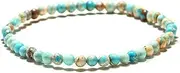 [IBOWZ] Crystal Bracelet Bead Bracelets Chakra Bracelet, 7 Chakra Natural Crack Stone Beads Bangle Yoga Jewelry Elastic Green Energy Bracelets Unlimited Charm Diffuser Women Men Gift