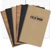Field Notebook - 5"X8" - Combo Colors - Graph Memo Book - Pack of 6