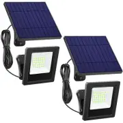 2 Pack Solar Wall Mount Lights - Super Bright Solar Security Flood Lights for...