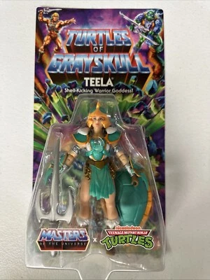 Turtles of Grayskull Teela Shell Kicking Warrior TMNT MOTU MOC New Unpunched
