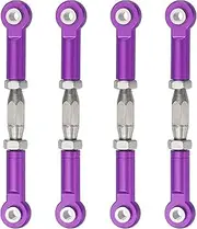 uxcell 4 Pcs Steering Servo Turnbuckle Rod RC Aluminum Alloy Linkages for HSP 1/10 94123 On-Road RC Car (Purple, 62mm)