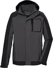 [killtec] Men's Functional Waterproof Outdoor Jacket with Removable Hood