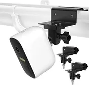 Arlo Gutter Mount - Weatherproof Gutter Mount Compatible with Arlo Pro, Arlo Pro 2, Arlo HD, Arlo Ultra - Greater Height and Best Viewing Angle for Your Arlo Cameras (2 Pack, Black)