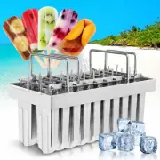 WICHEMI Commercial Popsicle Molds Stainless Steel Ice Pop Molds 20PCS Metal I...