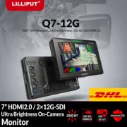 Lilliput Q7-12G 7" FHD 2000nit Monitor 3D-LUT 12G-SDI/HDMI 2.0 for Camera DSLR
