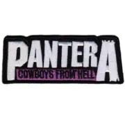 Pantera Cowboys From Hell Logo Iron Sew On Patch Official Metal Band Merch