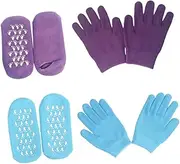 Moisturizing Therapy Gloves Gel Gloves for Soften Rough Skin Hand and Foot Care Kit