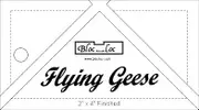 Bloc Loc Flying Geese Quilting Ruler 2” x 4” Finished, 2-1/2” x 4-1/2” Trimmed Size for Quilters