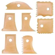 10X(7 Pcs Pottery Trimming Tools Multishape Pottery Profile Rib Bundle Foot4947