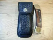 Leather Folding Knife Sheath Pocket Knives Case Belt 5 Inches Clipon Pouch Camp
