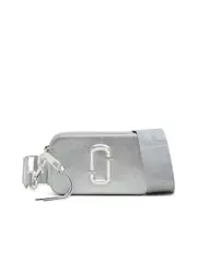 Marc Jacobs Silver Logo Plaque Shoulder Bag