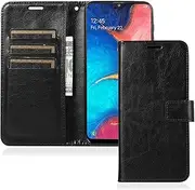 iShop Case for Samsung Galaxy A13 5G/M13 5G/A04S/A04, Shockproof PU Leather Flip Folio Cover with Card Slots, Magnetic Wallet Case for Samsung Galaxy A13, Black