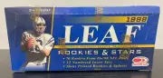 1998 Leaf Rookies & Stars Football Factory Sealed Hobby Box QUANTITY