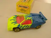 1993 MATCHBOX SUPERFAST #67 BLUE & LIME LAMBORGHINI COUNTACH LP 5000S NEW IN BOX