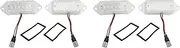 Mellisso 4Pcs Error Free LED Number Plate Bulbs 18Smd White LED License Plate Light Lamp for X 2003-2017