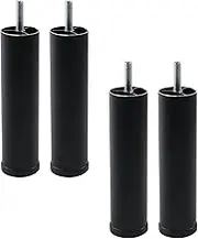 Dnyta 4 Pcs Adjustable Furniture Support Legs, 6"" Aluminum Alloy Sofa Cabinet Legs, Replacement Screw in Bed Legs Furniture Feet, DT1250