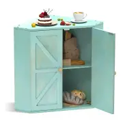 Corner Bread Box for Kitchen Counter Double Layer Bamboo Bread Storage Container