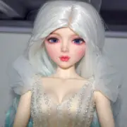 1/3 BJD Doll Toy Princess Girl Doll + Dress Gradient Color Wigs Finished Makeup