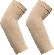 BESPORTBLE Arm Sleeves Slimming Scar Covering Elastic Sleeve Protector Calf Sleeve 2 Pairs