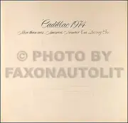 1974 Cadillac Color Sales Catalog 74 Deville Eldorado Seville Fleetwood Calais (for: Cadillac)