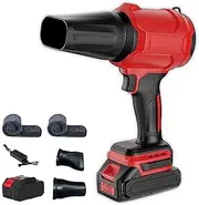 Bullseye Blower, Bullseye Air Blower, Bullseyeblower Cordless Turbo Super Power Air Duster, with 2-Piece Interchangeable Nozzle Kit, for Lawn,Yard, Leaves, Snow, Dust (1 Battery)