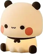 Dgayaeic Silicone Panda Light | Nursery Nightlight for Desk Decor - Silicone Rechargeable Decorative Nightlight for Living Room Decoration Baby Nursery Toddler Bedside Desk Nightstand