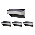 Solar Fence Lights, 4 Pack Waterproof LED Solar Lights Outdoor, Solar Wall Li...