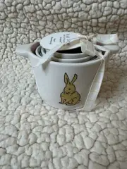 NWT Rae Dunn Easter Bunny Multi Pastel Stacking/Nesting Measuring Cups Set Of 4