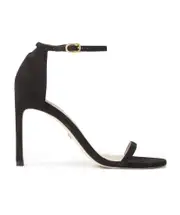 One-word loop sandals with high heels 40.5,41.5,41 Black