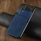 For Samsung Galaxy Z Flip 4 3 5G Luxury Hybrid Leather Slim Shockproof Flip Case
