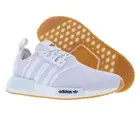 Adidas NMD_R1 Primeblue Mens Shoes Size 7.5, Color: Cloud White/Cloud White/Gum