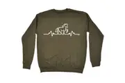 Animal Horse Pulse - Funny Novelty Sweatshirt