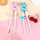 Cartoon Animal Head Chopsticks Children Eating Training Baby Learning Chopsti-hg