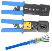 ® All-in-One Crimper for Pass-Through/EZ/Legacy RJ11/RJ12/RJ45 connectors Pro...