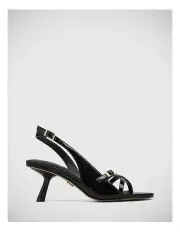 [Wittner] Inez Patent Leather Slingback in Black