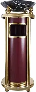 Smoke Ash Bin,Stainless Steel Ash Bin,Cylindrical Floor-standing,Suitable for Conference Rooms,High-end Hotels and Clubs(Color 5)