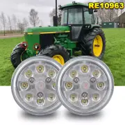2pcs RE10962 Sealed LED Hi-Lo Beam For John Deere Tractor 3155 4000 4020 4030