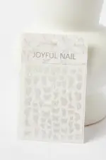 Silver Butterfly Pattern Nail Art Sticker Decals