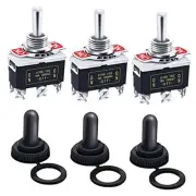 /3Pcs Heavy Duty Rocker Toggle Switch 16A 250V AC DPDT 3 Position 6 Pin