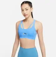 NWT Nike Training Dri-FIT Indy UNC Blue Sports Bra Size: M L XL - CZ4441 - B02