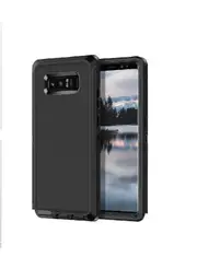 For Samsung Galaxy Note 8 Case, Drop Resistant Defender Tradies Heavy Duty Rugged Shockproof Cover (Black)